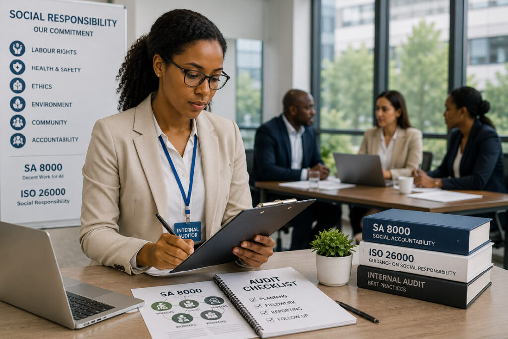 SA 8000 and ISO 26000 internal auditor training workshop focused on social responsibility and compliance